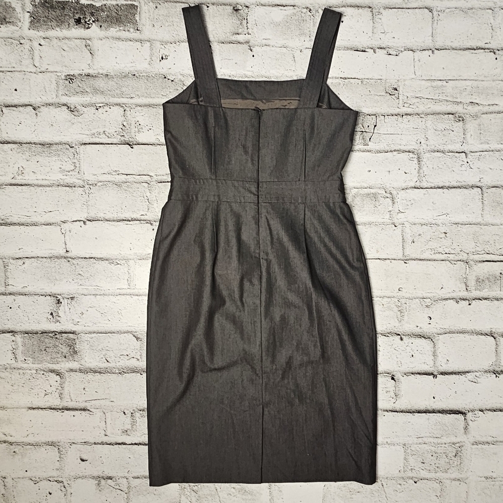 Jacob Grey Career office Sheath Dress Midi Size 8 - Picture 5 of 7